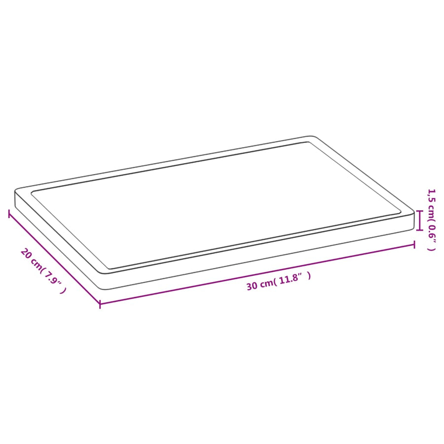 Snijplank 30X20X1,5 Cm Bamboe 30 x 20 x 1.5 cm