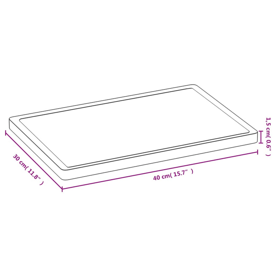 Snijplank 40x30x1,5 cm bamboe