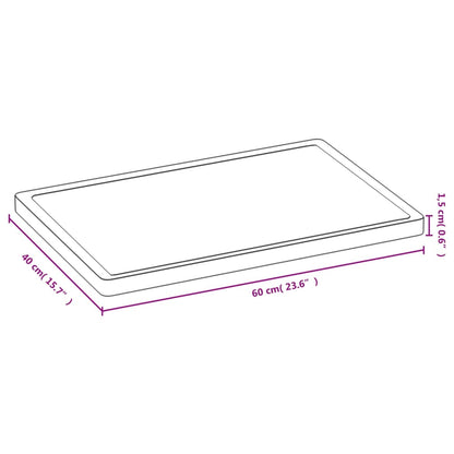 Snijplank 40X60X1,5 Cm Bamboe 40 x 60 x 1.5 cm