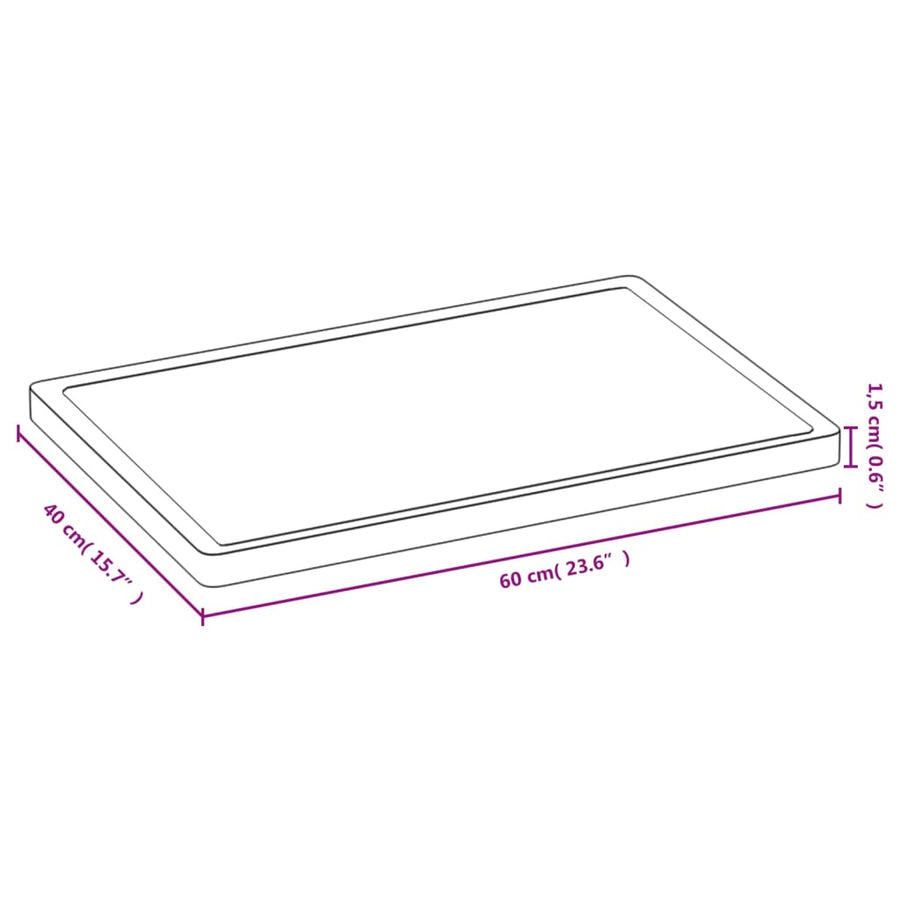 Snijplank 40X60X1,5 Cm Bamboe 40 x 60 x 1.5 cm