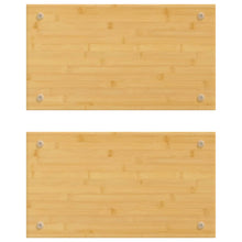Kookplaatafdekkingen 2 St 50X28X1,5 Cm Bamboe