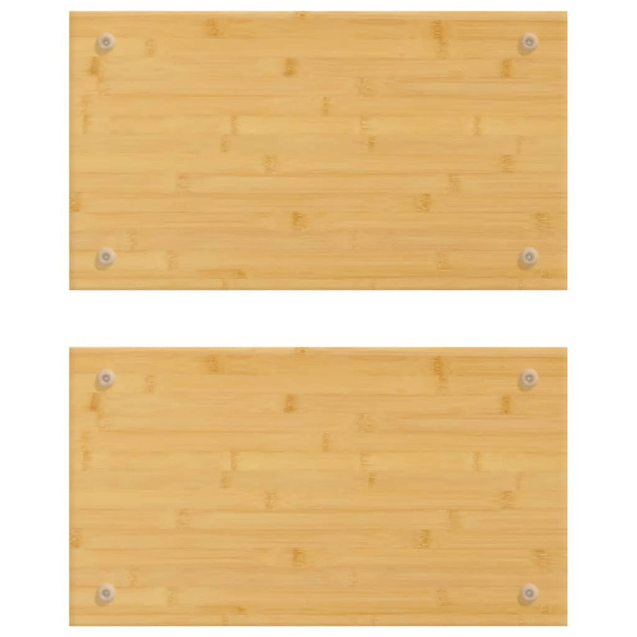 Kookplaatafdekkingen 2 St 50X28X1,5 Cm Bamboe