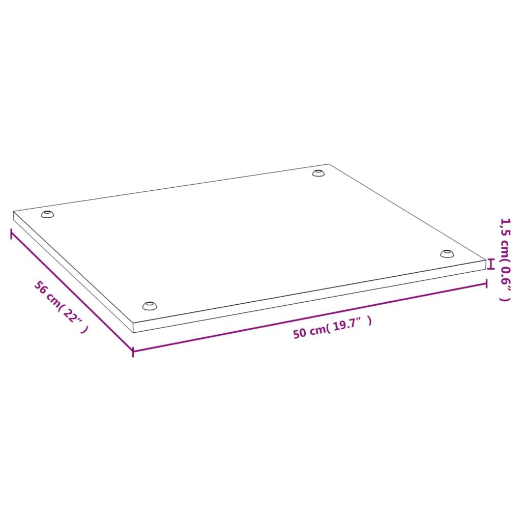 Kookplaatafdekking 50X56X1,5 Cm Bamboe