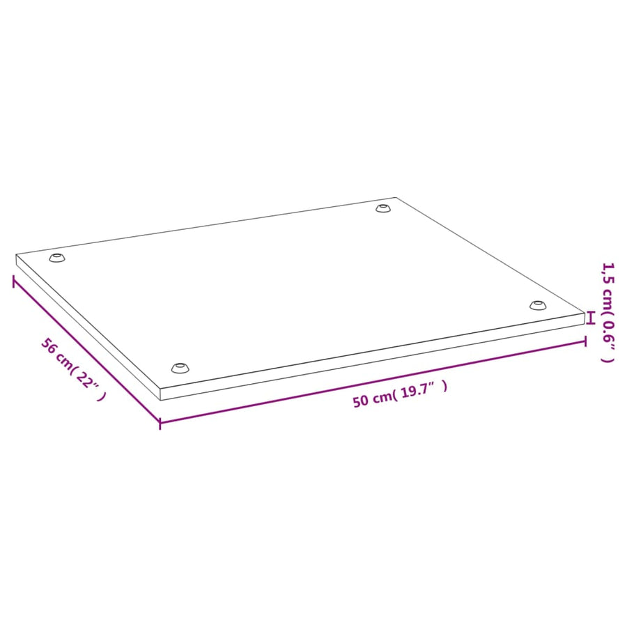 Kookplaatafdekking 50X56X1,5 Cm Bamboe