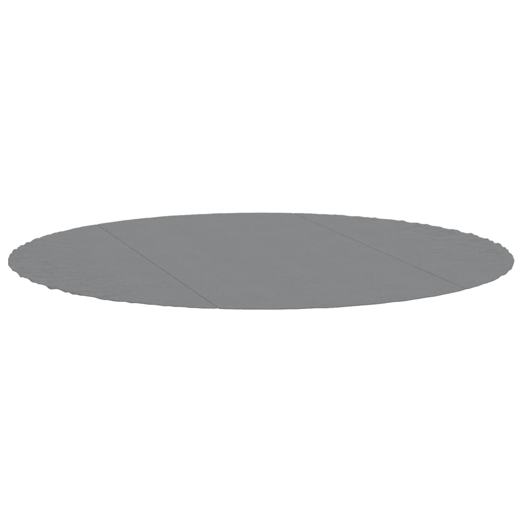 Zwembadgrondzeil Ø306 Cm Polyester Geotextiel Lichtgrijs