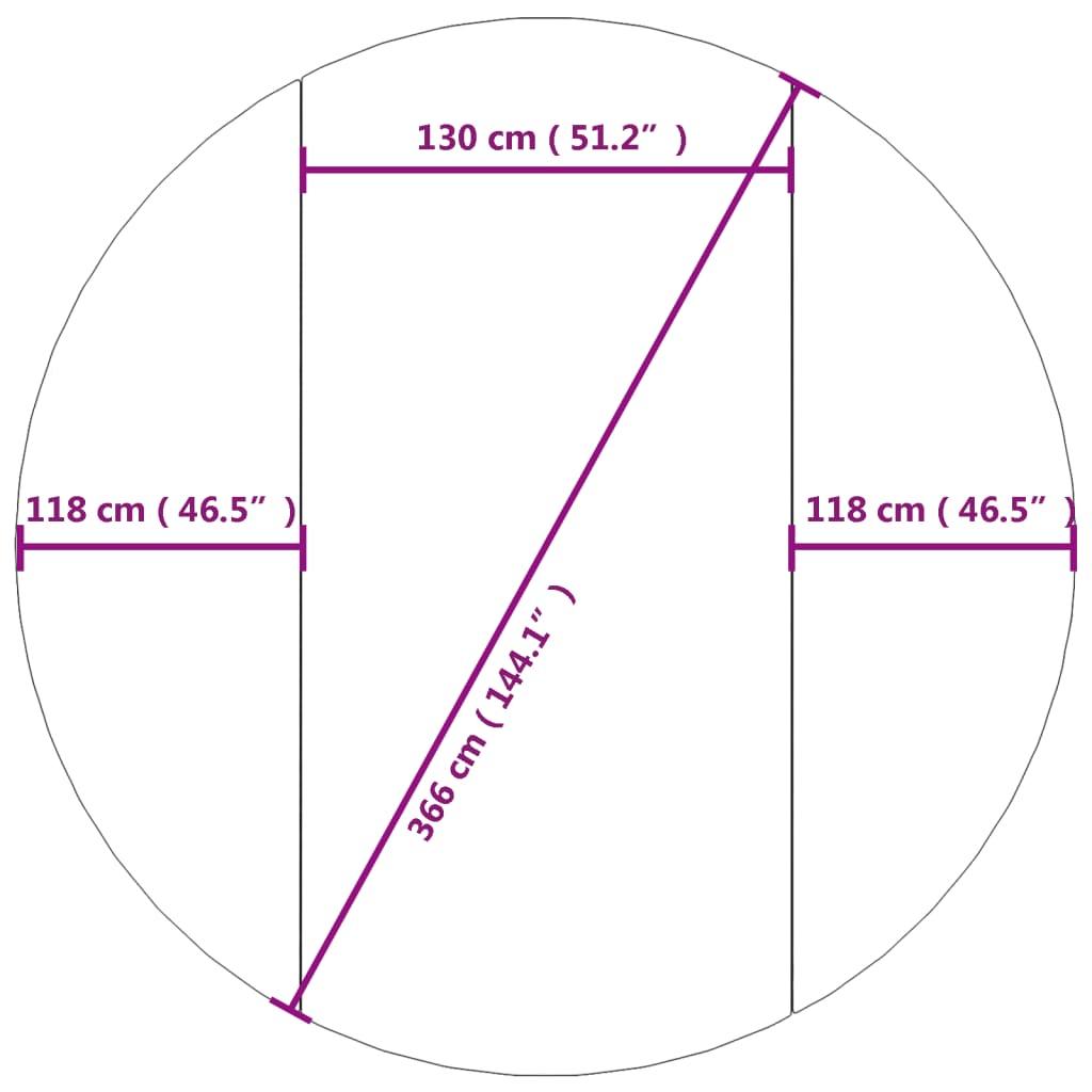 Zwembadgrondzeil Ø366 Cm Polyester Geotextiel Lichtgrijs Ø 366 cm