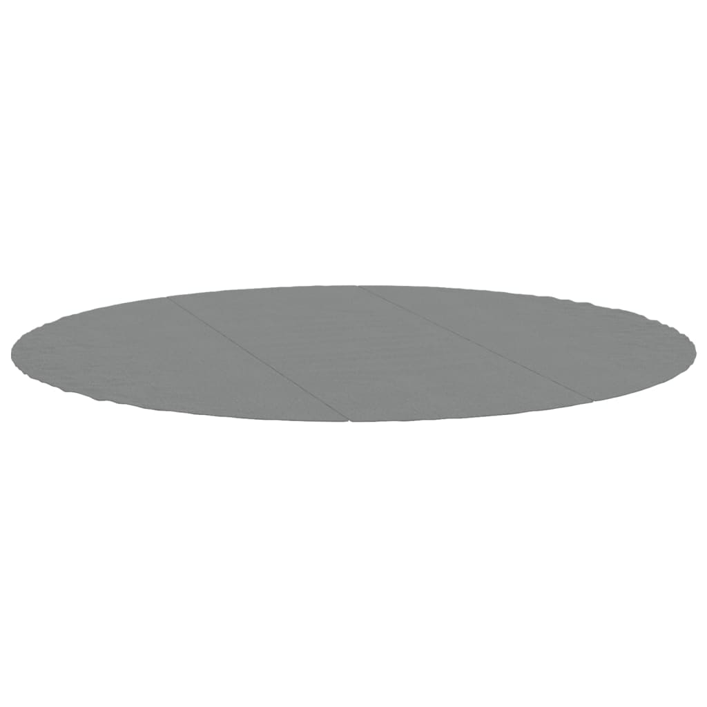 Zwembadgrondzeil Ø396 Cm Polyester Geotextiel Lichtgrijs Ø 396 cm