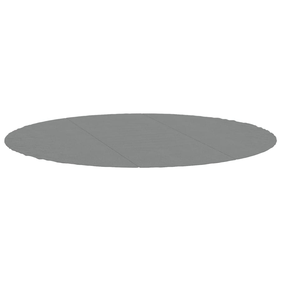 Zwembadgrondzeil Ø396 Cm Polyester Geotextiel Lichtgrijs Ø 396 cm