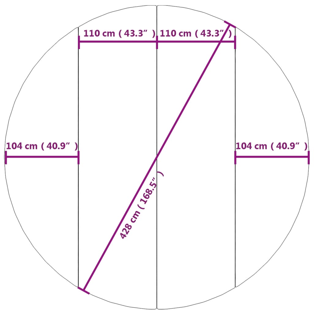 Zwembadgrondzeil Ø428 Cm Polyester Geotextiel Lichtgrijs Ø 428 cm