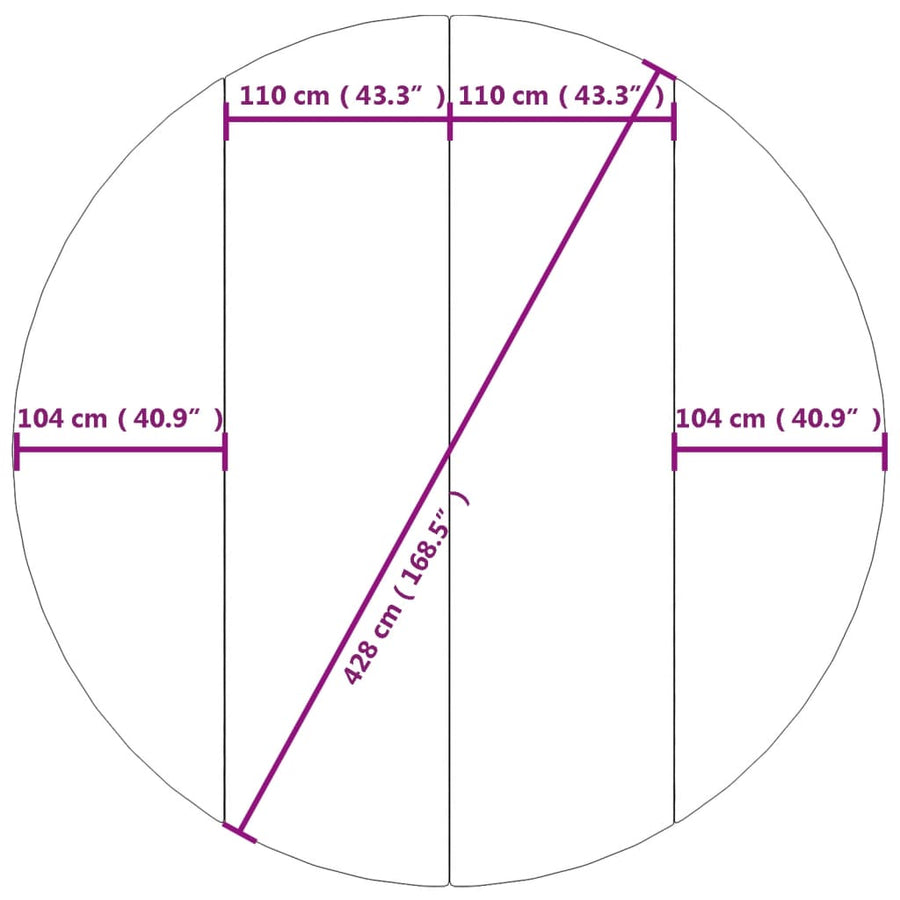Zwembadgrondzeil Ø428 Cm Polyester Geotextiel Lichtgrijs Ø 428 cm