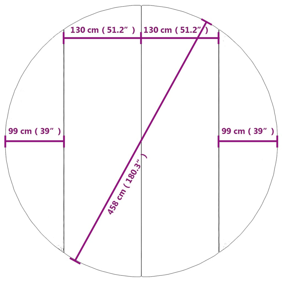 Zwembadgrondzeil Ø458 Cm Polyester Geotextiel Lichtgrijs Ø 458 cm