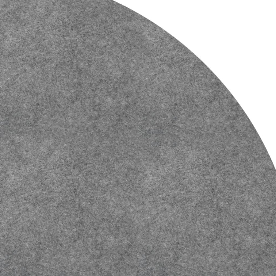 Zwembadgrondzeil Ø550 Cm Polyester Geotextiel Lichtgrijs Ø 550 cm