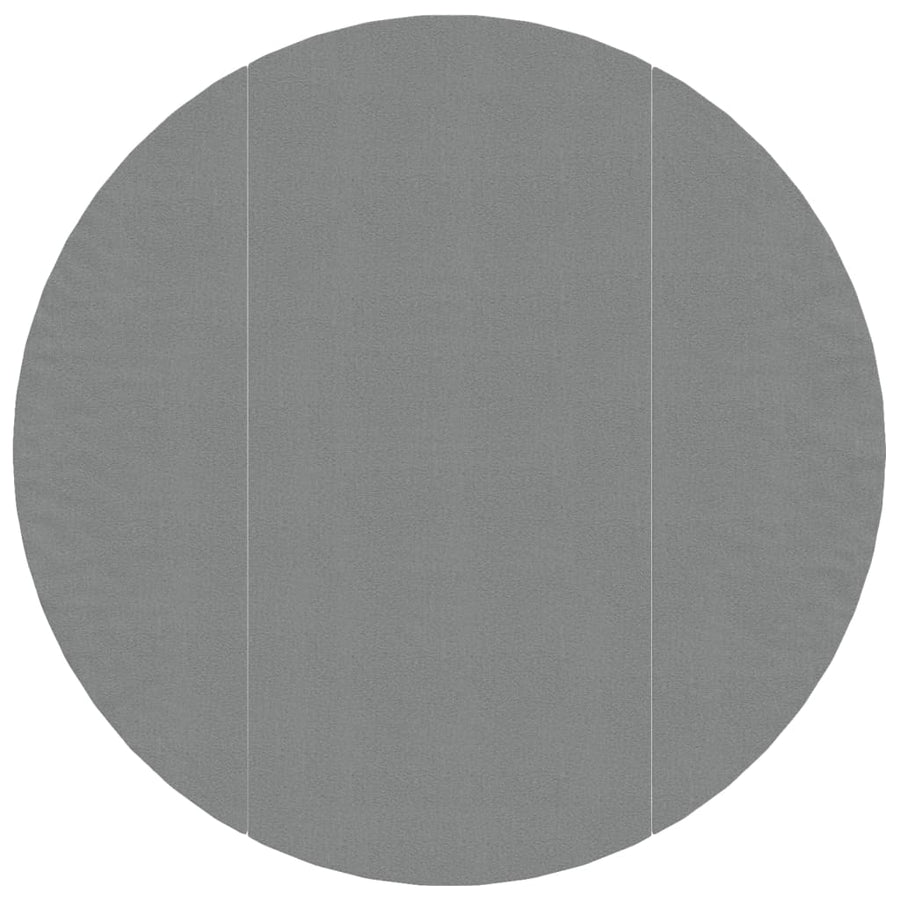 Zwembadgrondzeil Ø366 Cm Polyester Geotextiel Lichtgrijs