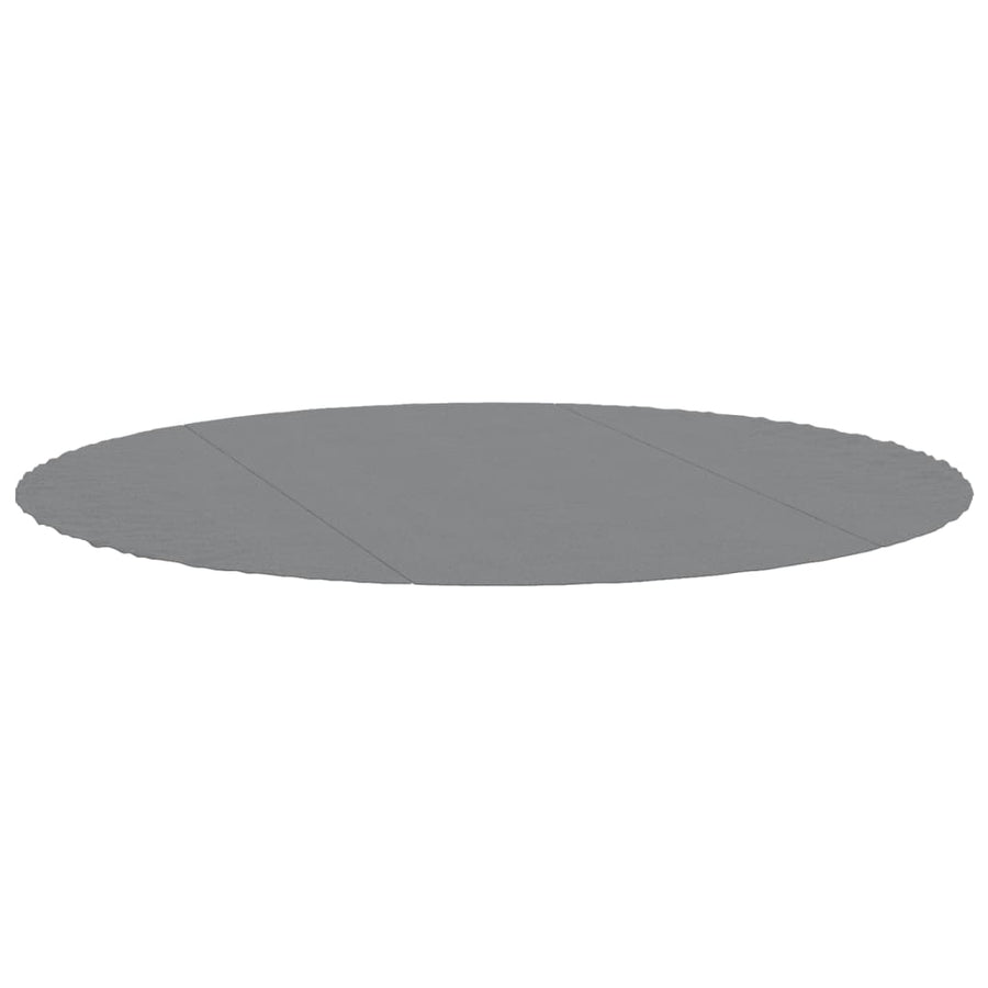 Zwembadgrondzeil Ø366 Cm Polyester Geotextiel Lichtgrijs