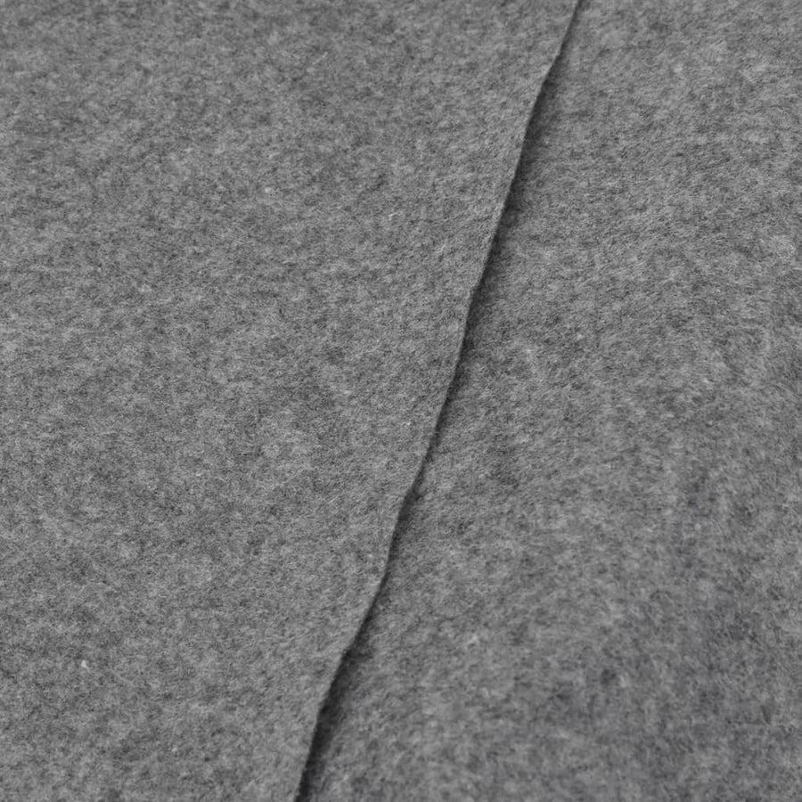Zwembadgrondzeil Ø366 Cm Polyester Geotextiel Lichtgrijs