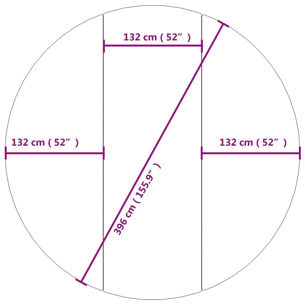 Zwembadgrondzeil Ø396 Cm Polyester Geotextiel Lichtgrijs Ø 396 cm (2 mm)