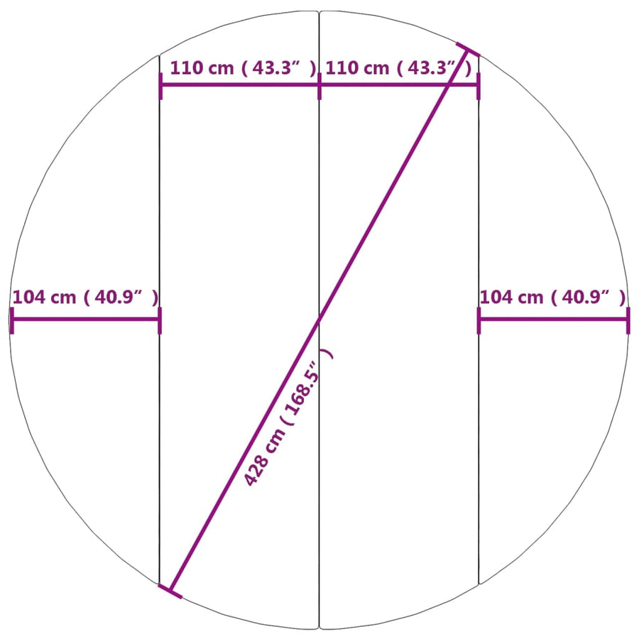 Zwembadgrondzeil Ø428 Cm Polyester Geotextiel Lichtgrijs Lichtgrijs
