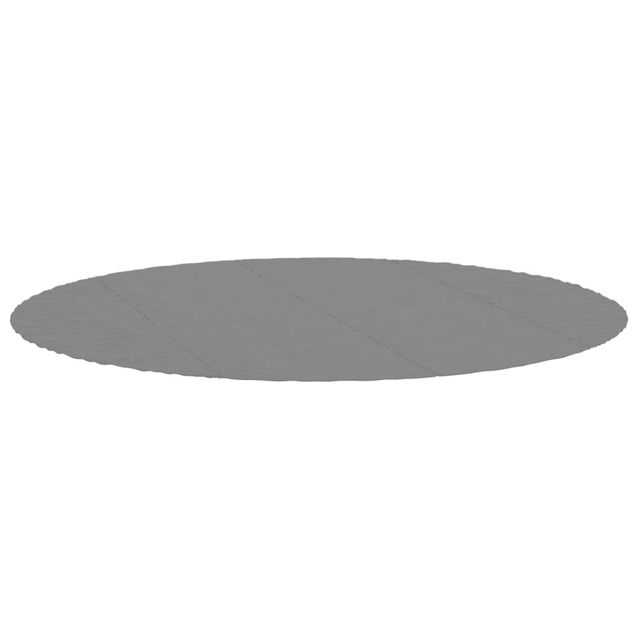 Zwembadgrondzeil Ø458 cm polyester geotextiel lichtgrijs