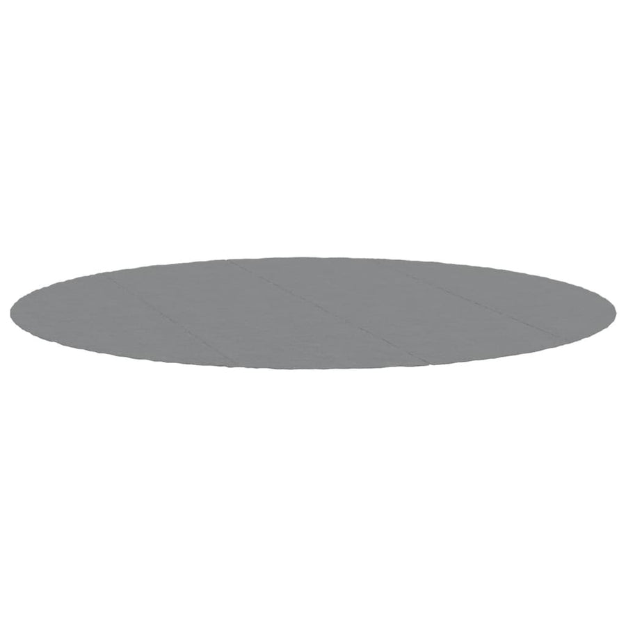 Zwembadgrondzeil Ø500 Cm Polyester Geotextiel Lichtgrijs Lichtgrijs
