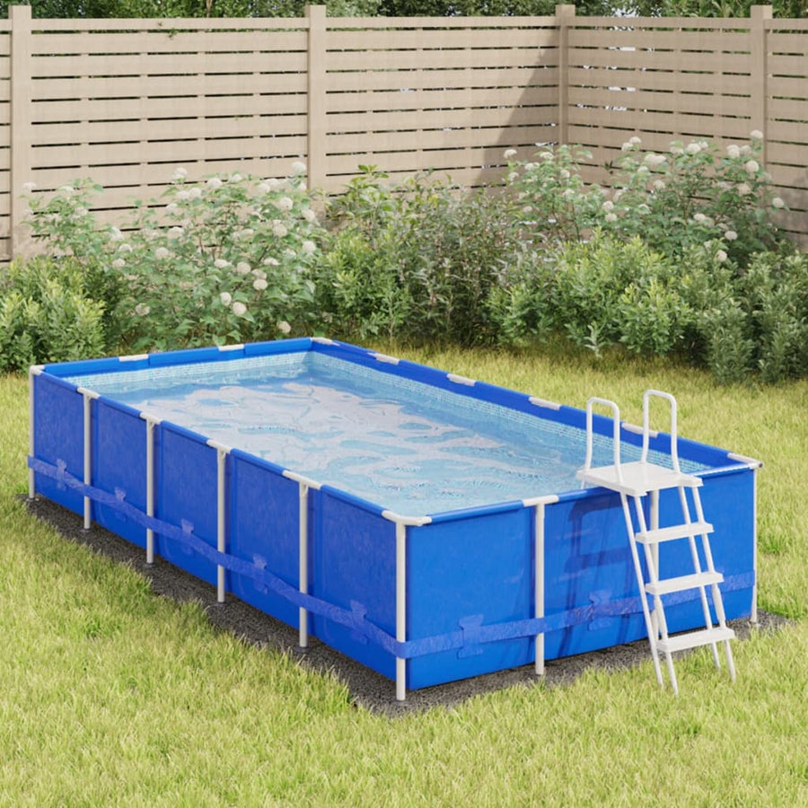 Zwembadgrondzeil 420X220 Cm Polyester Geotextiel Lichtgrijs