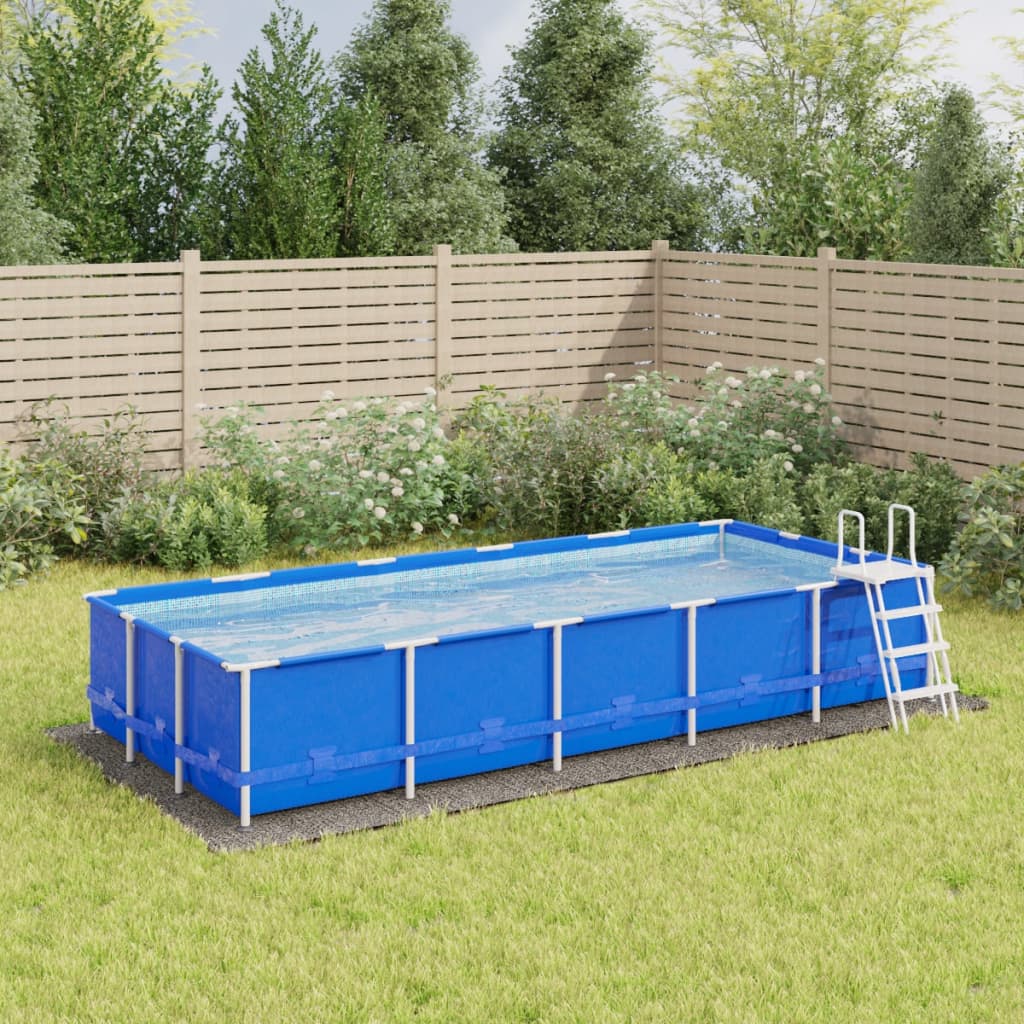 Zwembadgrondzeil 550X280 Cm Polyester Geotextiel Lichtgrijs