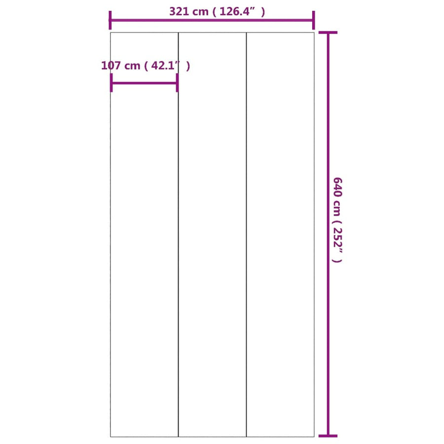Zwembadgrondzeil 640x321 cm polyester geotextiel lichtgrijs