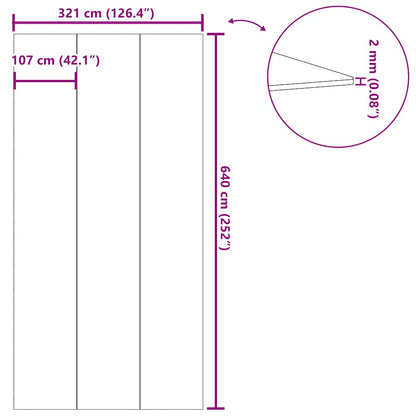 Zwembadgrondzeil 640x321 cm polyester geotextiel lichtgrijs