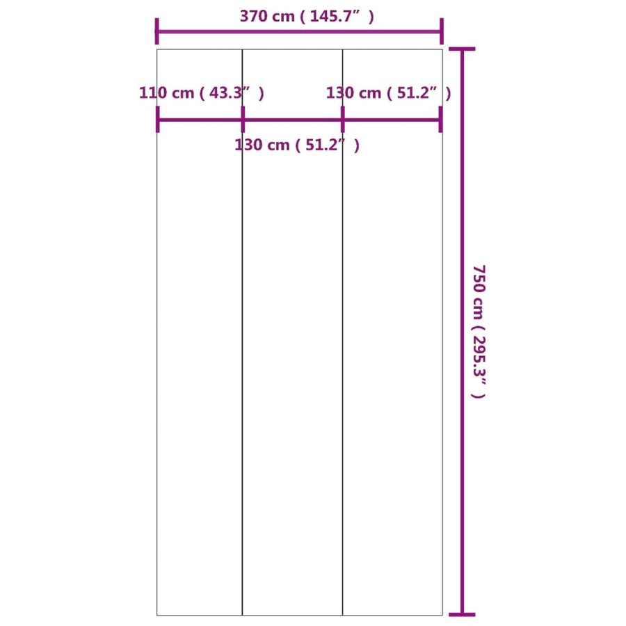 Zwembadgrondzeil Polyester Geotextiel 750 x 370 cm