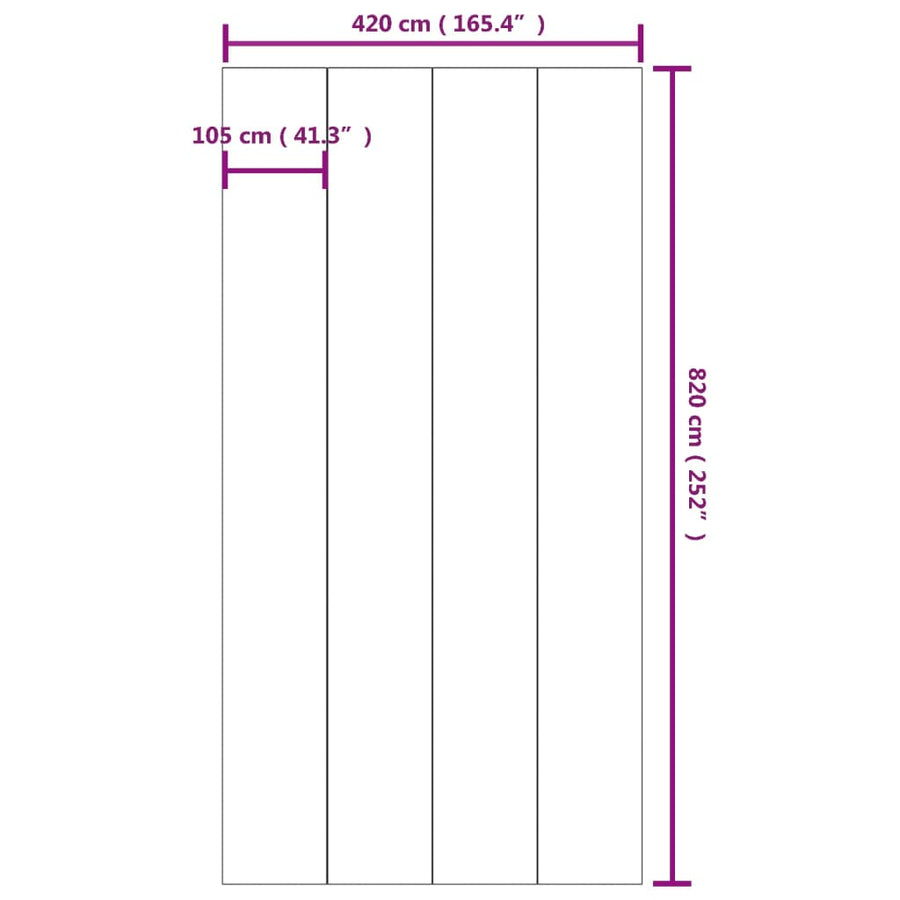 Zwembadgrondzeil Polyester Geotextiel Lichtgrijs 820 x 420 cm