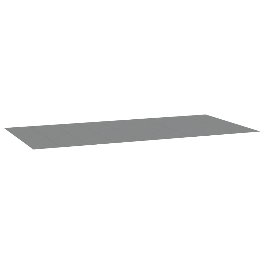 Zwembadgrondzeil 999x500 cm polyester geotextiel lichtgrijs