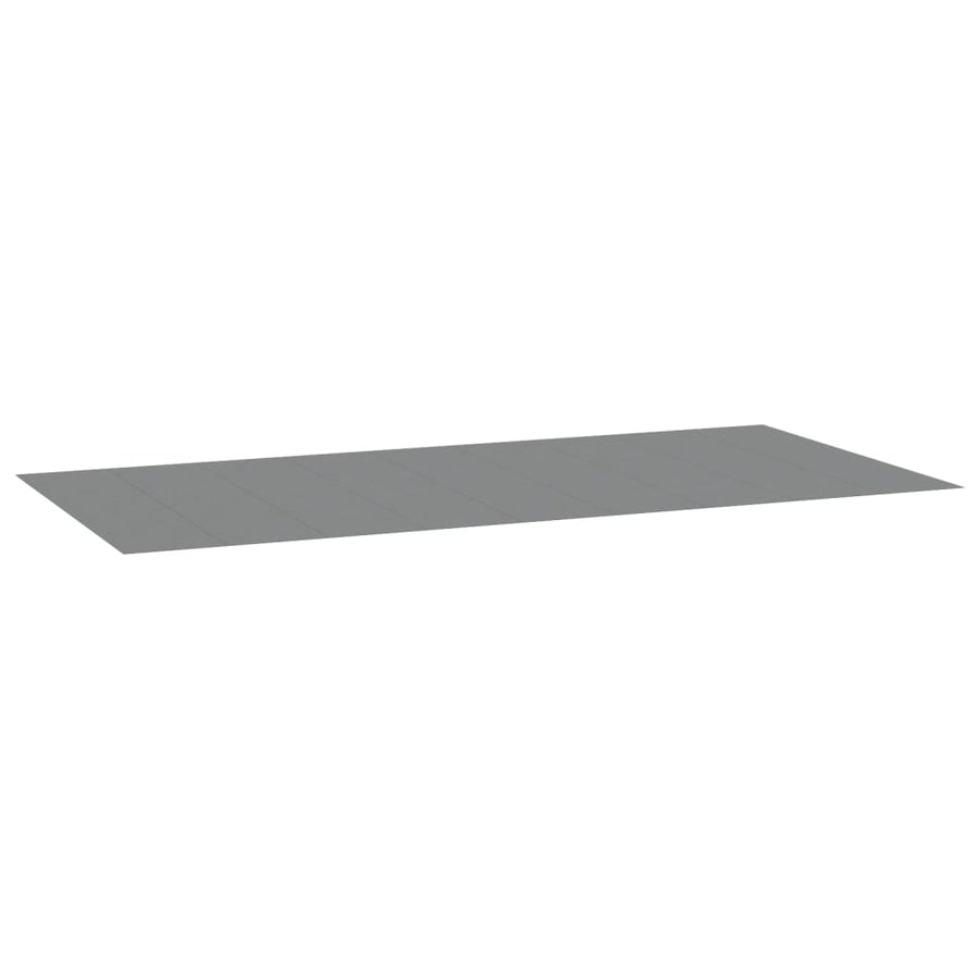 Zwembadgrondzeil 999x500 cm polyester geotextiel lichtgrijs
