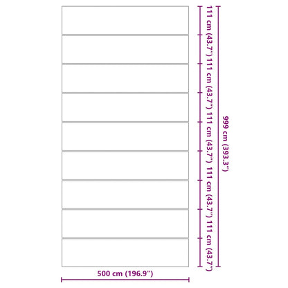 Zwembadgrondzeil 999x500 cm polyester geotextiel lichtgrijs