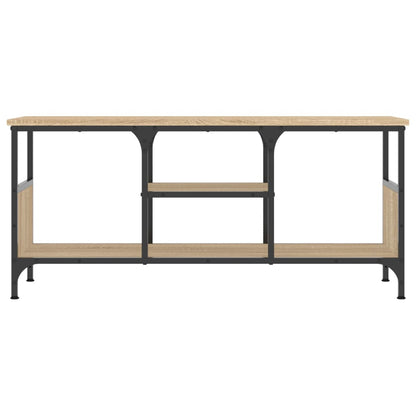 Tv-Meubel 100X33X45 Cm Bewerkt Hout En Ijzer Kleur 100 x 35 x 45 cm Sonoma eiken