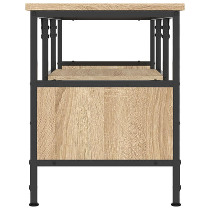 Tv-Meubel 100X33X45 Cm Bewerkt Hout En Ijzer Kleur 100 x 35 x 45 cm Sonoma eiken