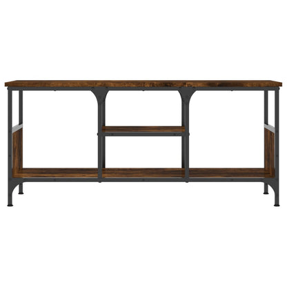 Tv-Meubel Bewerkt Hout En Ijzer Kleur 100 x 35 x 45 cm Gerookt eiken