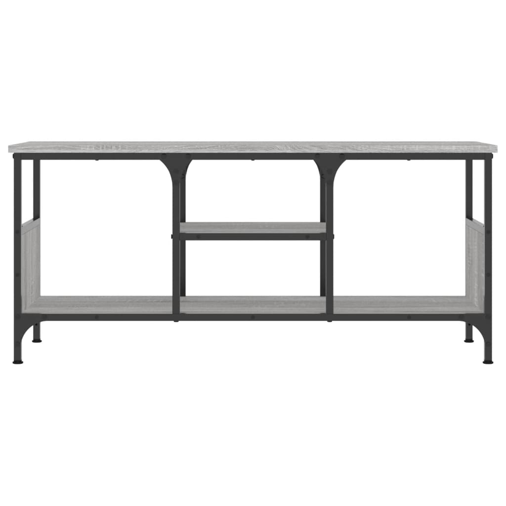 Tv-Meubel Bewerkt Hout En Ijzer Eiken 100 x 35 x 45 cm Grijs sonoma