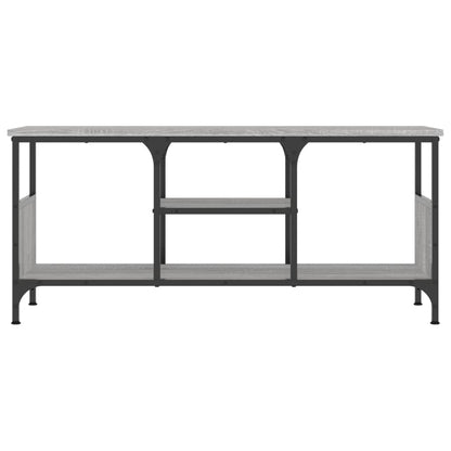 Tv-Meubel Bewerkt Hout En Ijzer Eiken 100 x 35 x 45 cm Grijs sonoma