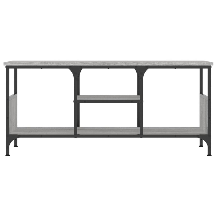 Tv-Meubel Bewerkt Hout En Ijzer Eiken 100 x 35 x 45 cm Grijs sonoma