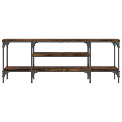 Tv-Meubel Bewerkt Hout En Ijzer Kleur 121 x 35 x 45 cm Gerookt eiken