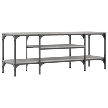 Tv-Meubel Bewerkt Hout En Ijzer Eiken 121 x 35 x 45 cm Grijs sonoma