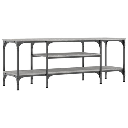 Tv-Meubel Bewerkt Hout En Ijzer Eiken 121 x 35 x 45 cm Grijs sonoma