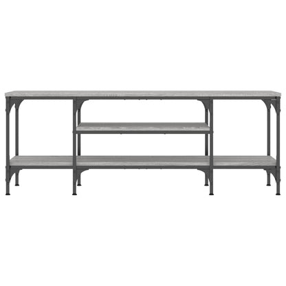 Tv-Meubel Bewerkt Hout En Ijzer Eiken 121 x 35 x 45 cm Grijs sonoma