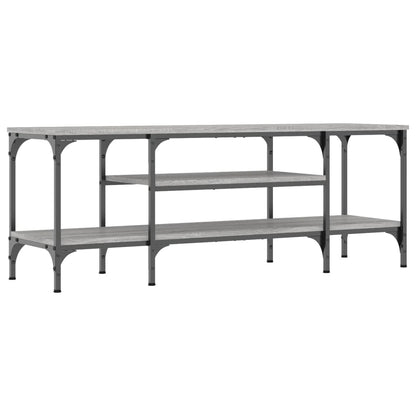 Tv-Meubel Bewerkt Hout En Ijzer Eiken 121 x 35 x 45 cm Grijs sonoma