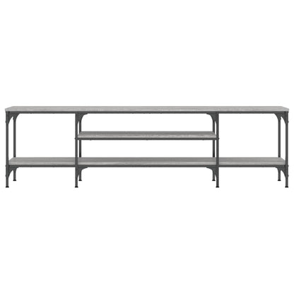 Tv-Meubel Bewerkt Hout En Ijzer Eiken 161 x 35 x 45 cm Grijs sonoma