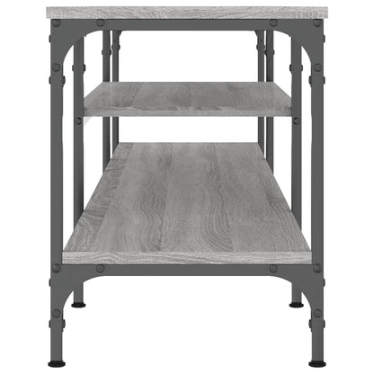 Tv-Meubel Bewerkt Hout En Ijzer Eiken 161 x 35 x 45 cm Grijs sonoma