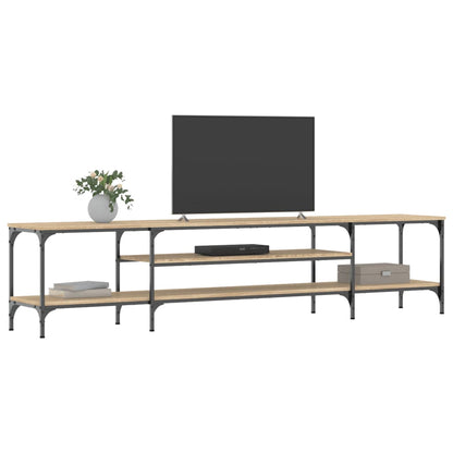 Tv-Meubel Bewerkt Hout En Ijzer Kleur 201 x 35 x 45 cm Sonoma eiken