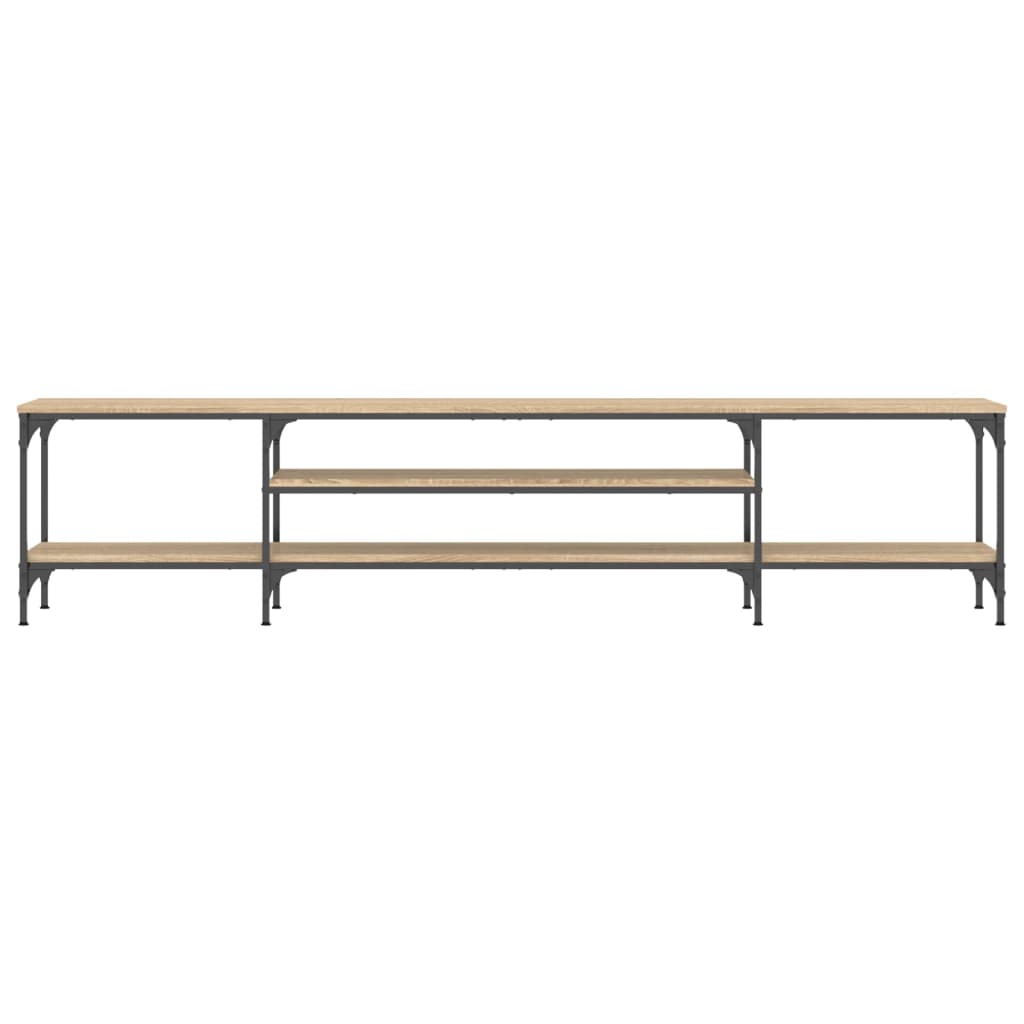 Tv-Meubel Bewerkt Hout En Ijzer Kleur 201 x 35 x 45 cm Sonoma eiken