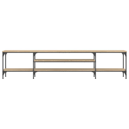 Tv-Meubel Bewerkt Hout En Ijzer Kleur 201 x 35 x 45 cm Sonoma eiken