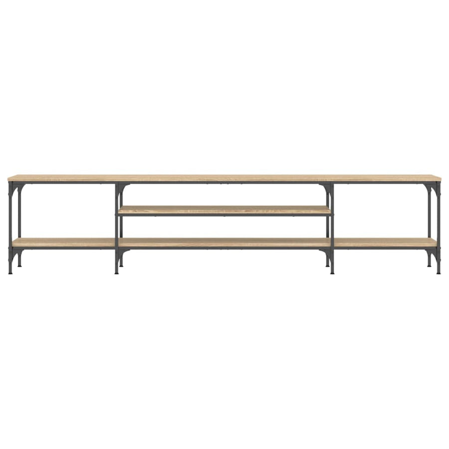 Tv-Meubel Bewerkt Hout En Ijzer Kleur 201 x 35 x 45 cm Sonoma eiken