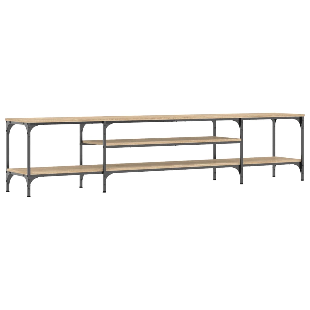 Tv-Meubel Bewerkt Hout En Ijzer Kleur 201 x 35 x 45 cm Sonoma eiken